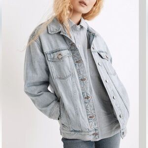 Madewell oversized trucker jean jacket